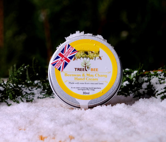 TreeBee 30ml-Eco-Friendly May Chang Beeswax Hand Cream - Hand Care for Sensitive Skin
